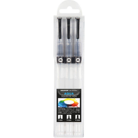 Aqua Squeeze Pen Basic Set 1 3er-Etui Multipack Weitere Marker von Molotow
