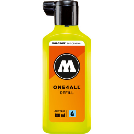 One4All Refill 180ml giftgrün Nachfülltinte für Marker von Molotow