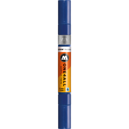 One4All Acrylic Twin 1.5 mm/4 mm echtblau Strichstärke 1.5 mm/4 mm Acrylmarker von Molotow