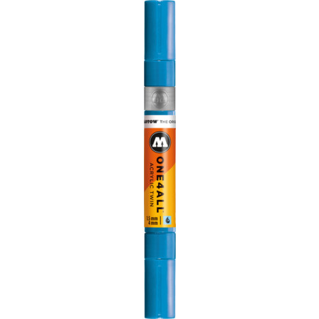 One4All Acrylic Twin 1.5 mm/4 mm schockblau Strichstärke 1.5 mm/4 mm Acrylmarker von Molotow