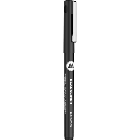 Blackliner signalschwarz Strichstärke 0.05 mm Fineliner & Brush pens von Molotow
