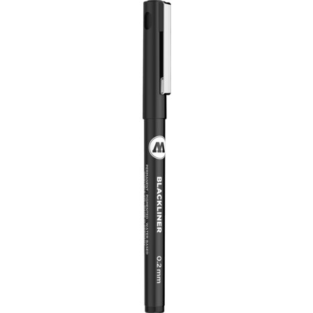 Blackliner signalschwarz Strichstärke 0.2 mm Fineliner & Brush pens von Molotow