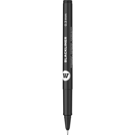 Blackliner signalschwarz Strichstärke 0.3 mm Fineliner & Brush pens von Molotow