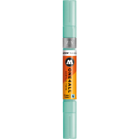 One4All Acrylic Twin 1.5 mm/4 mm lagoblau pastell Strichstärke 1.5 mm/4 mm Acrylmarker von Molotow