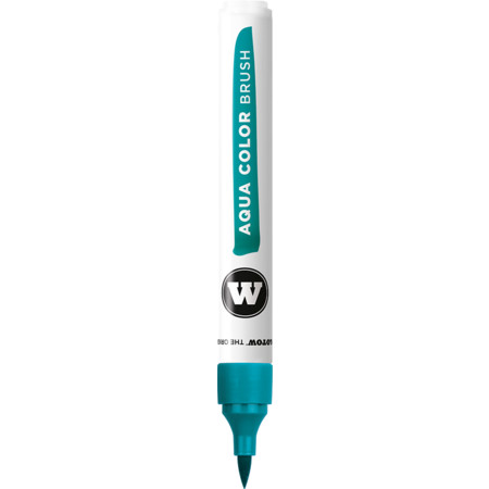 Aqua Color Brush 1-2 mm türkisblau Strichstärke 1-2 mm Fineliner & Brush pens von Molotow