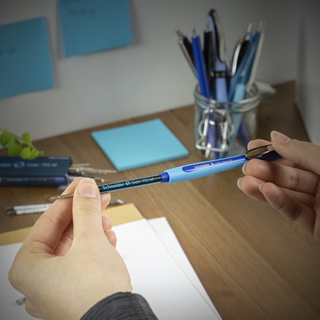 Slider Rave blue Line width XB Ballpoint pens by Schneider