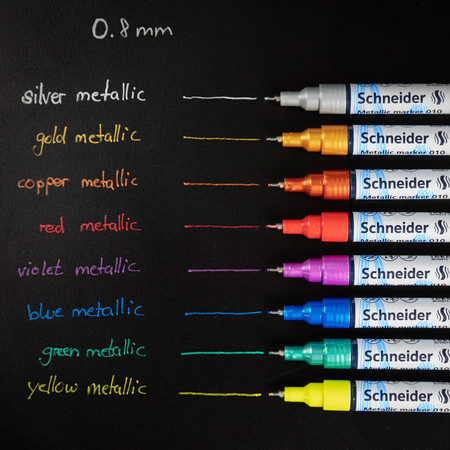 Schneider Metallicmarker Paint-It 0,8 mm 8er-Set