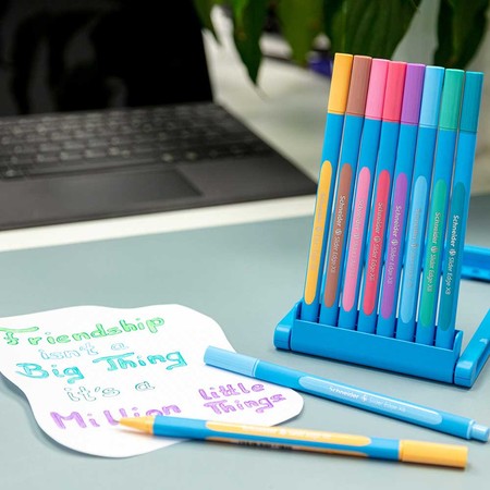 Slider Edge Pastel pencil case Multipack Line width XB Ballpoint pens by Schneider