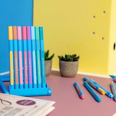 Slider Edge Pastel pencil case Multipack Line width XB Ballpoint pens von Schneider