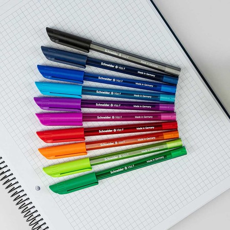 Vizz blue Line width F Ballpoint pens by Schneider